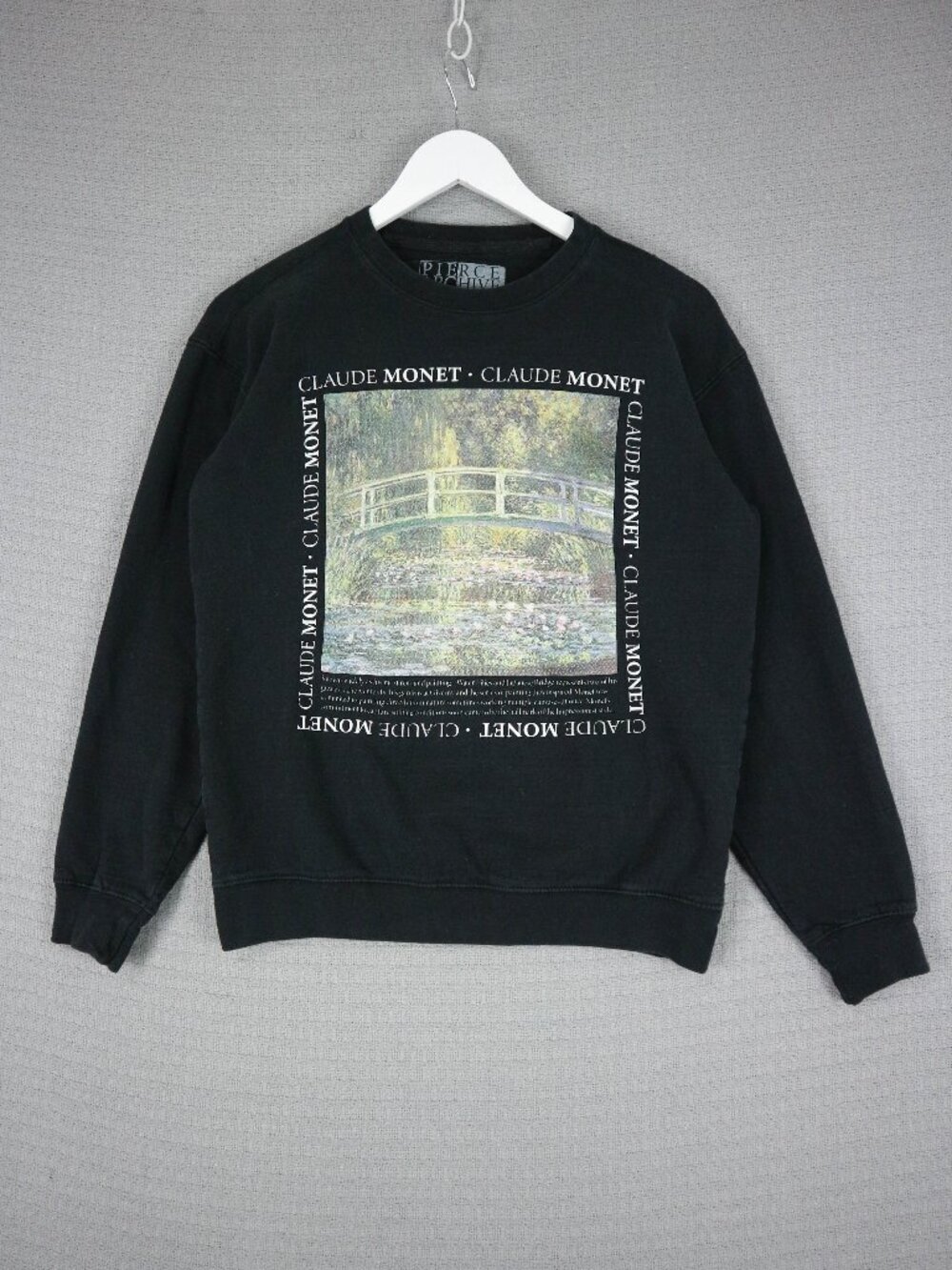 Pierce Archive 2023 Claude Money Artist Crewneck Sweater Medium Black